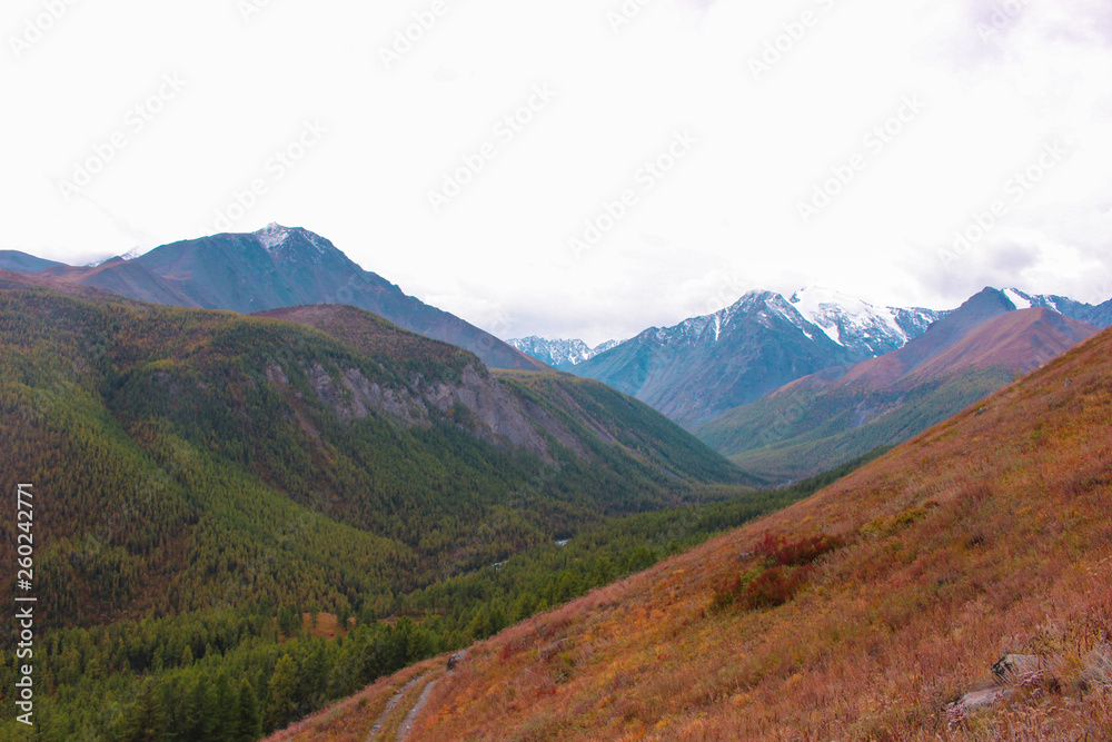 Autumn landscape in the Altai mountains Autumn landscape in the Altai mountains