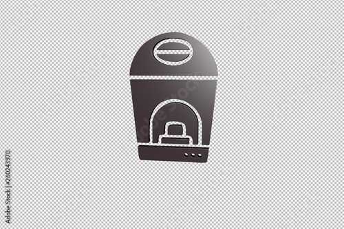 violet Humidifier 3D illustration on transparent background