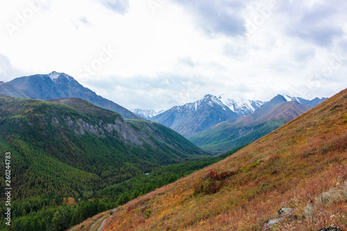 Autumn landscape in the Altai mountains