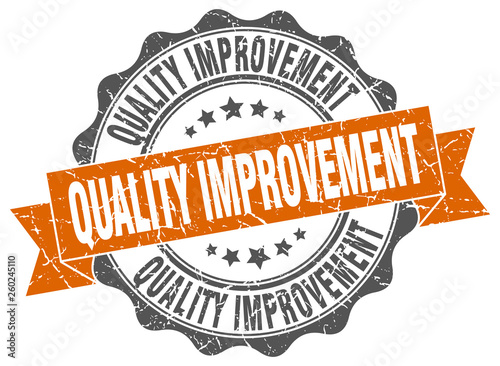 quality improvement stamp. sign. seal