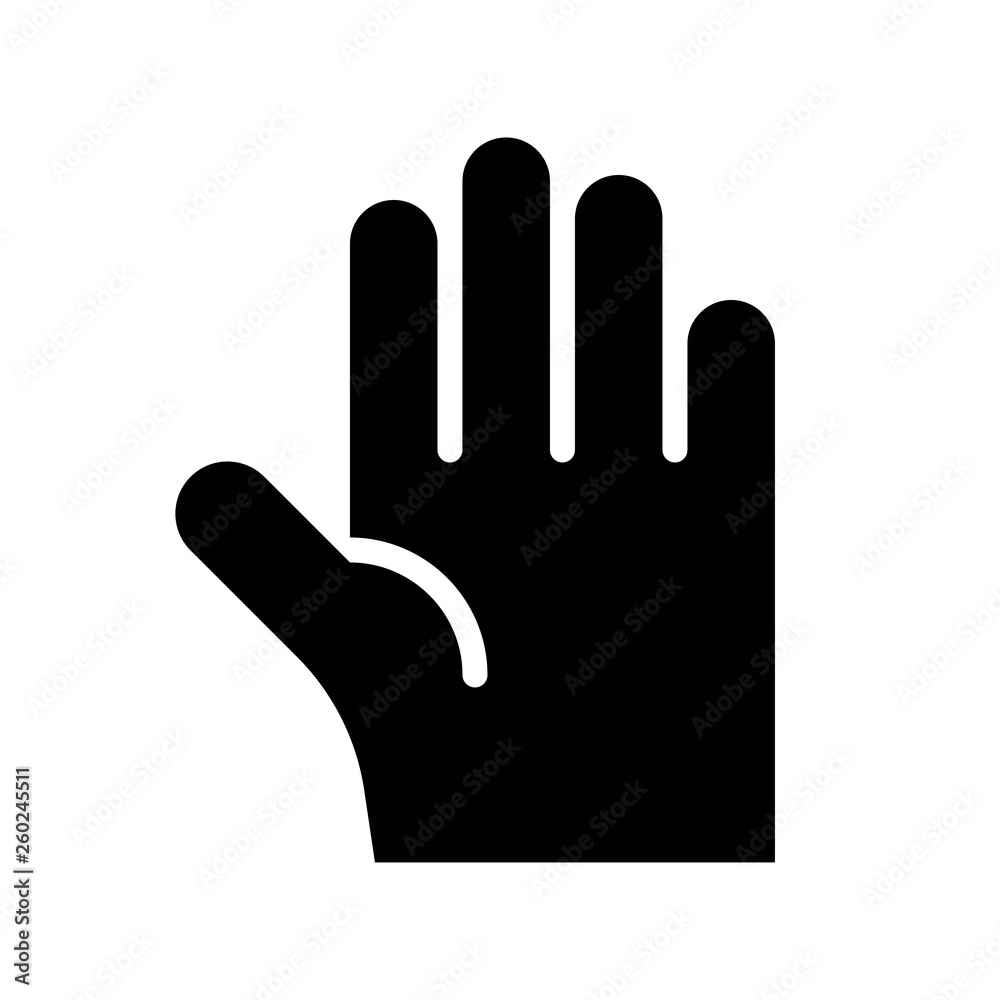 Obraz premium Hand vector illustration, Ramadan related solid icon