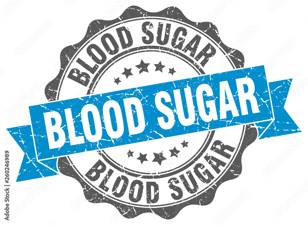 Fototapeta premium blood sugar stamp. sign. seal