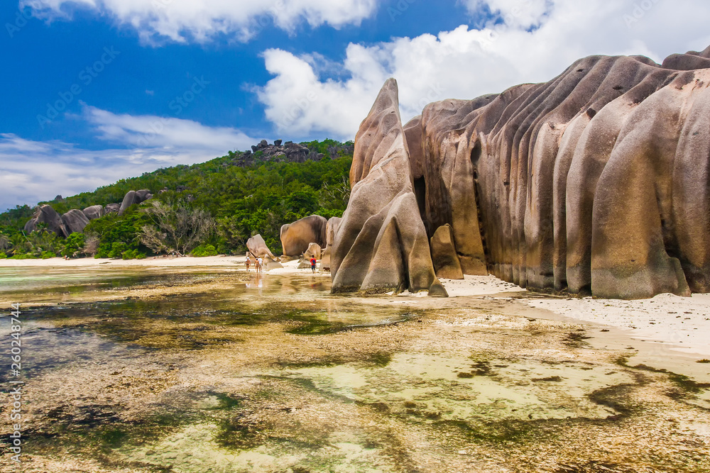 Anse source d'argent in seychelles island