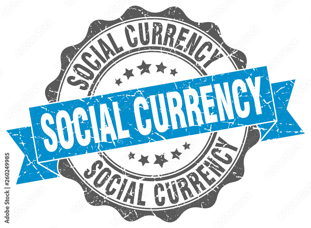 Fototapeta premium social currency stamp. sign. seal