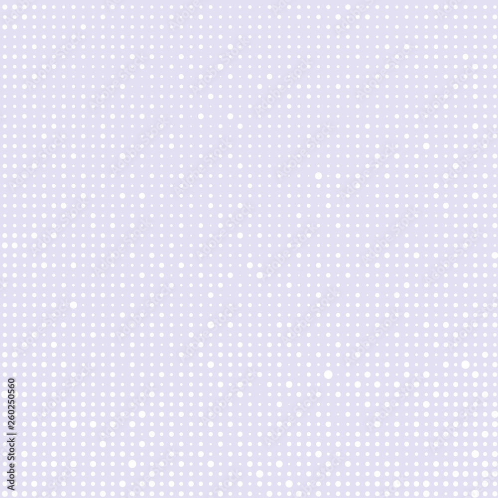 White circles on violet background   