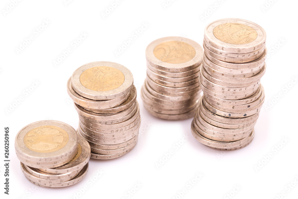 Euro money coins