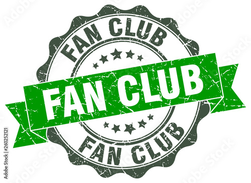 fan club stamp. sign. seal