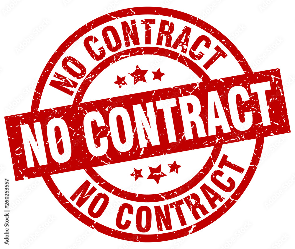 no contract round red grunge stamp no contract round red grunge stamp