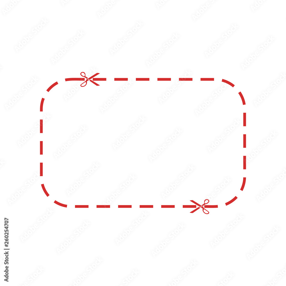 red coupon border simple icon red coupon border simple icon