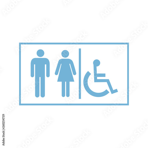 Restroom simple icon