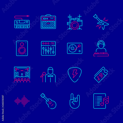 Music concert  and Live show icons