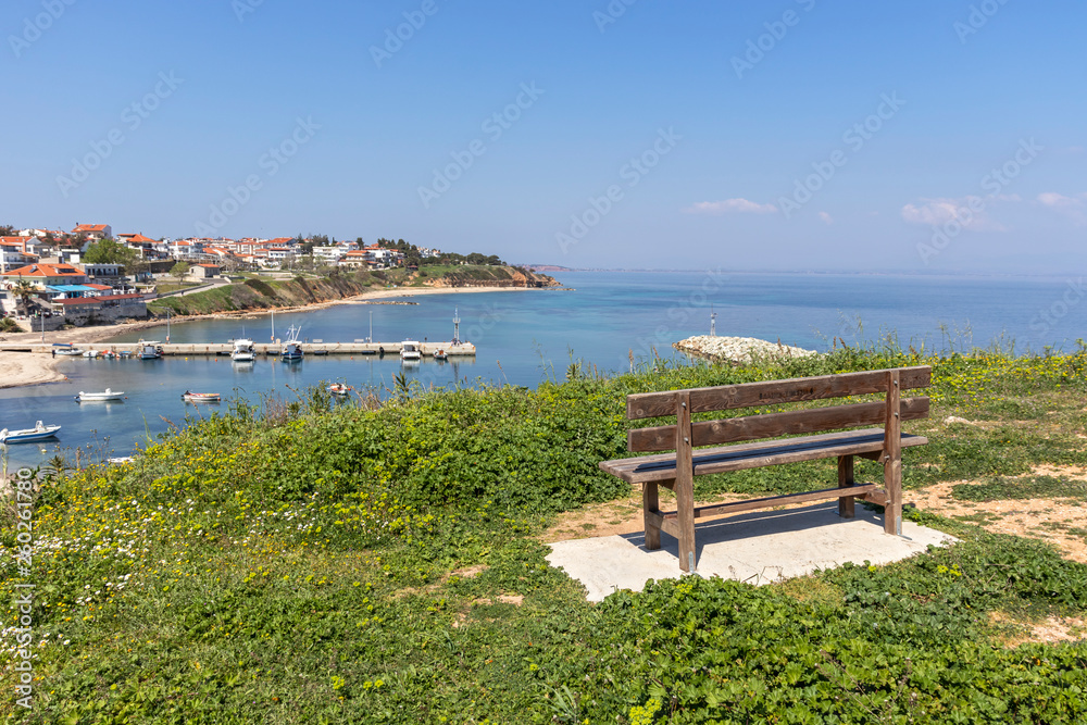Panoramic view of town of Nea Fokea, Kassandra, Chalkidiki, Central Macedonia, Greece Panoramic view of town of Nea Fokea, Kassandra, Chalkidiki, Central Macedonia, Greece
