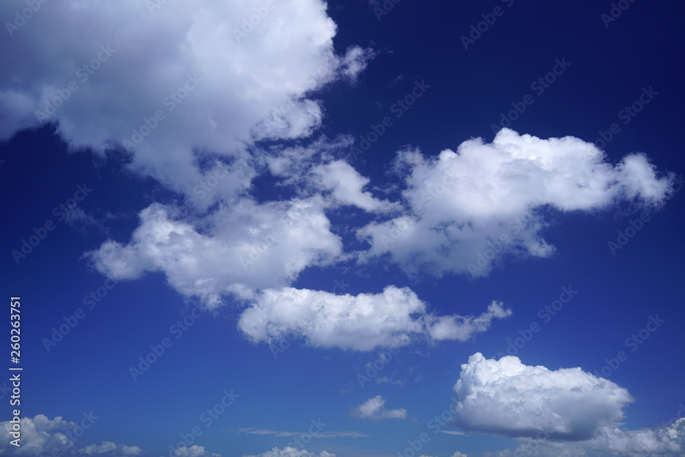blue clouds in the sky