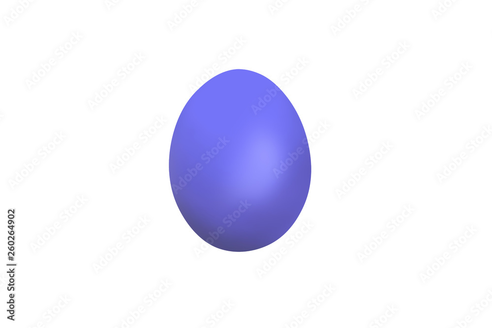 Blue easter egg isolated on white background Blue easter egg isolated on white background