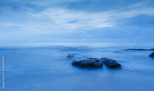 sea view from the coast landscape