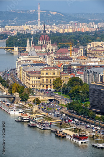 Budapest Pest side seen from Buda side.