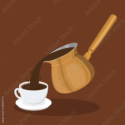 Turkish coffee making