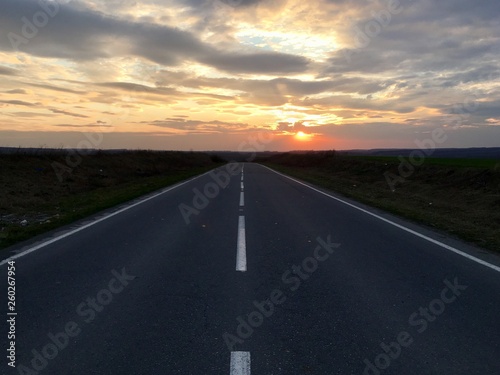 evening road