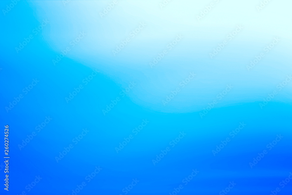 Fototapeta blurred blue background / gradient fresh transparent design background, blue abstract wallpaper