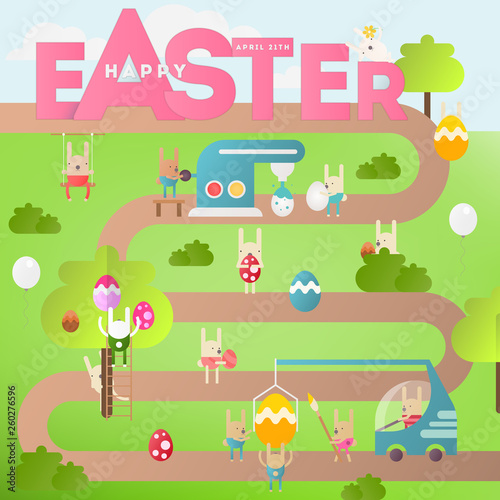 Easter Egg Hunt on Park Map