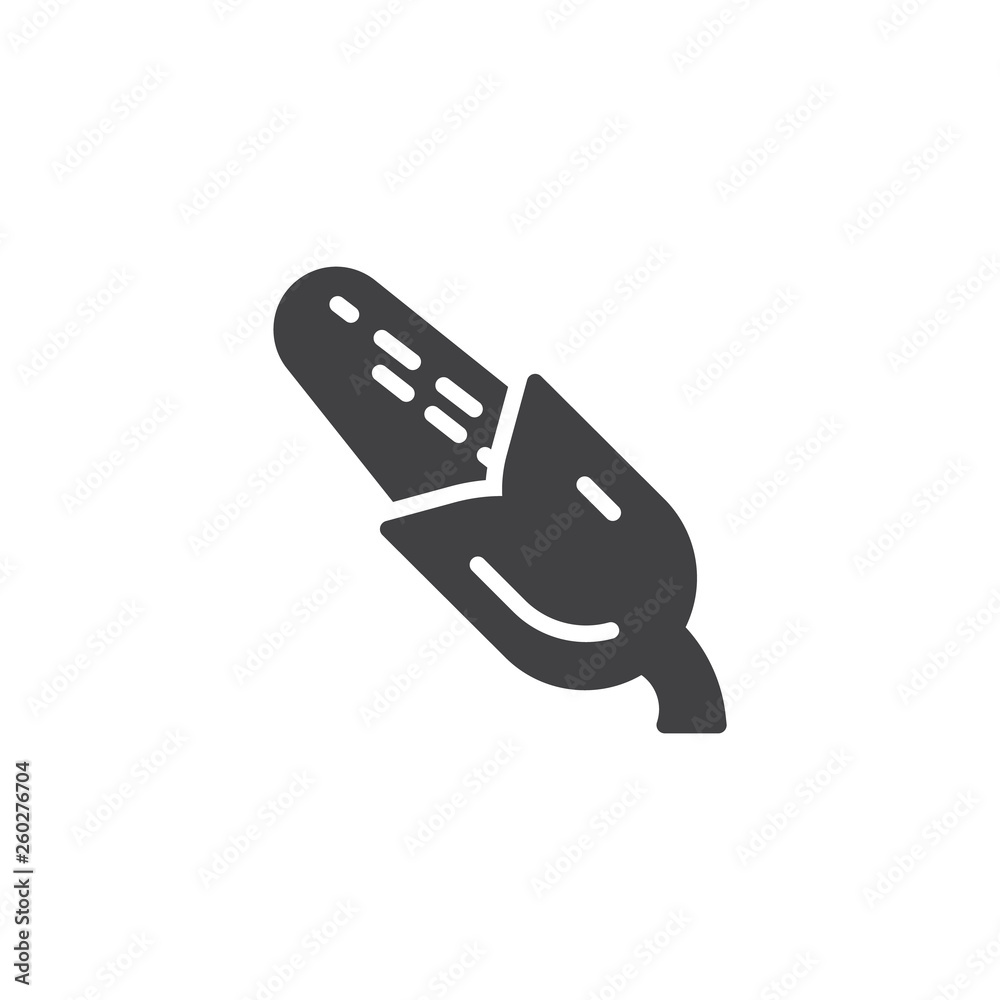 Corn Cob vector icon. filled flat sign for mobile concept and web design. Ear of corn glyph icon. Symbol, logo illustration. Pixel perfect vector graphics Corn Cob vector icon. filled flat sign for mobile concept and web design. Ear of corn glyph icon. Symbol, logo illustration. Pixel perfect vector graphics