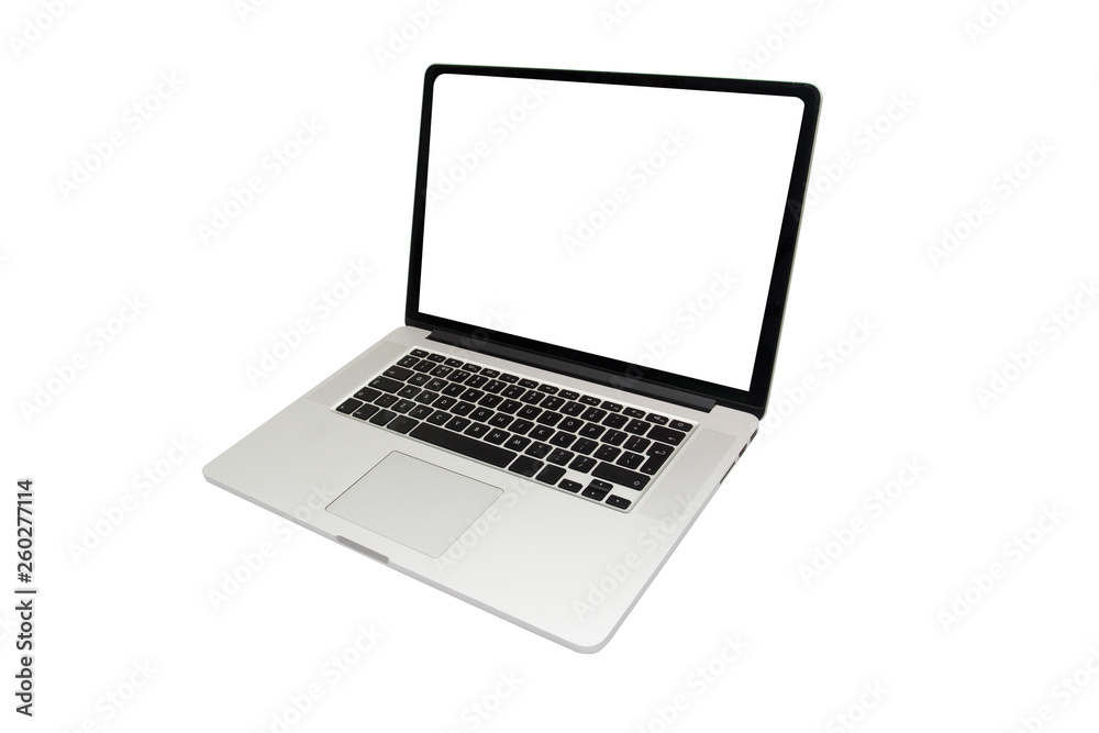 Isolated laptop with empty space on white background Isolated laptop with empty space on white background