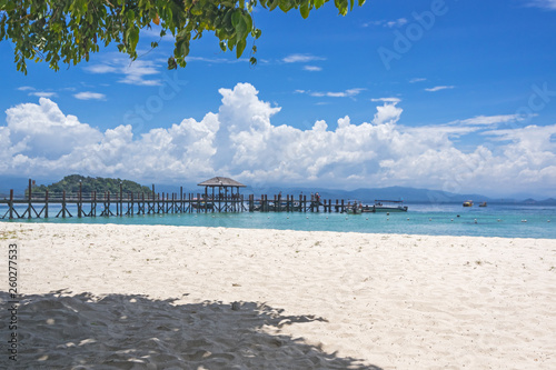 Photos Beach on the Manukan Island, Sabah, Malaysia.