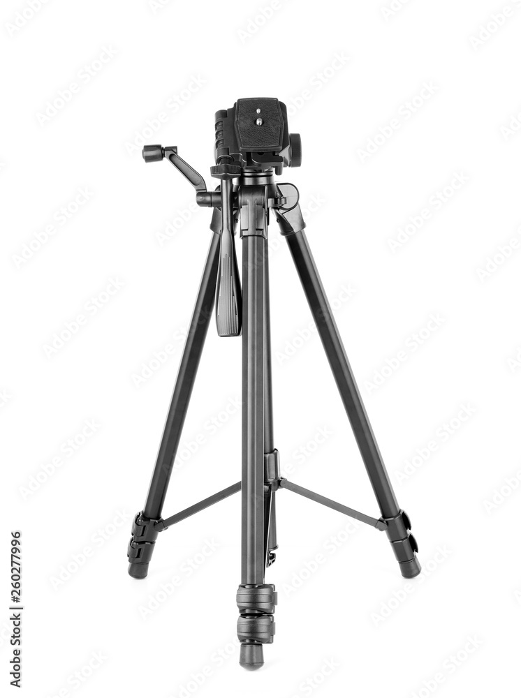Photo tripod isolated on white background Photo tripod isolated on white background