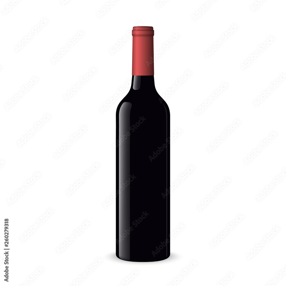 wine bottle on white background wine bottle on white background