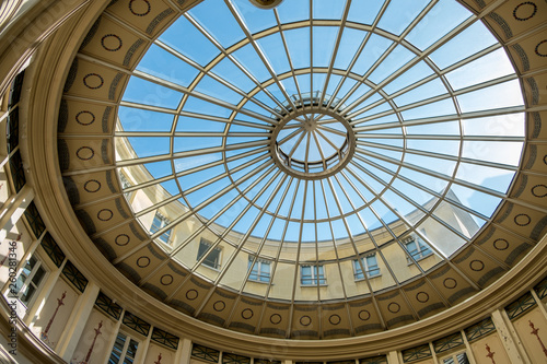 Canvas Print PARIS, FRANCE - APRIL 18, 2018 Rotunda of Galerie Colbert  - near National Insti