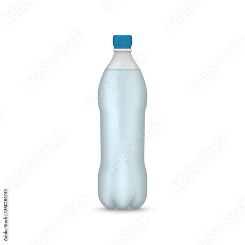 realistic plastic bottle