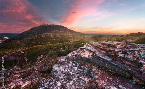 Sunrise Mount Hay Blue Mountains photo