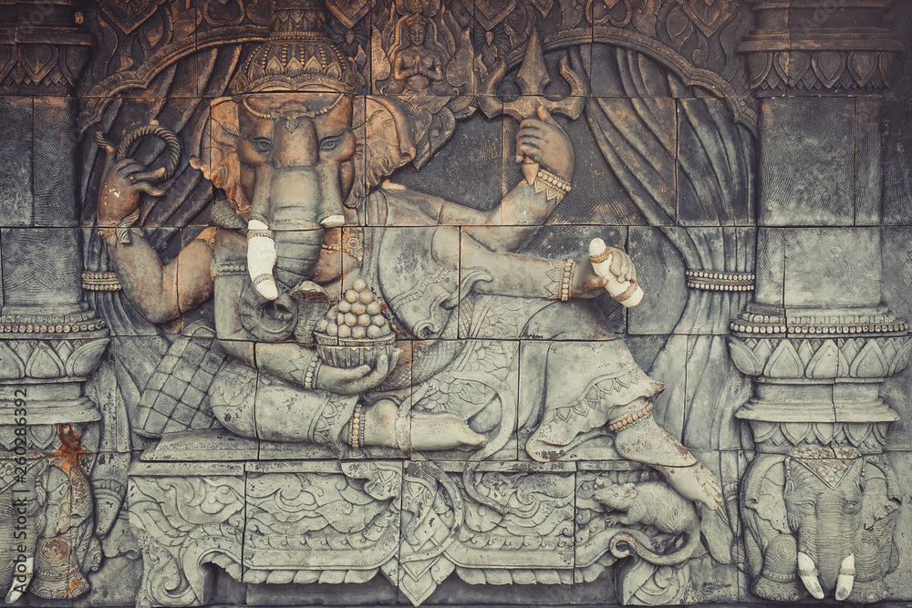 Ganesha is Indian elephant god