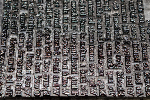 One of the first printing plates