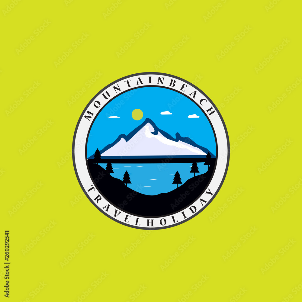 Fototapeta premium creative mountain logo icon vector design