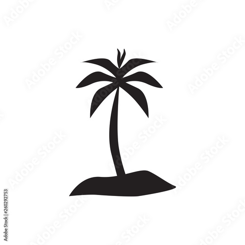 palm beach icon logo vector design