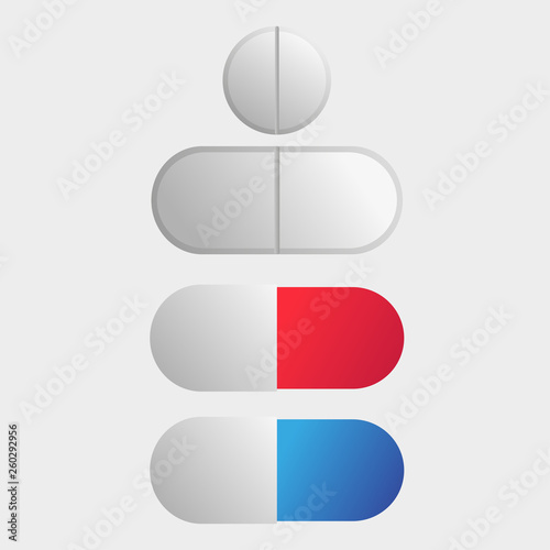 Four kinds of tablets