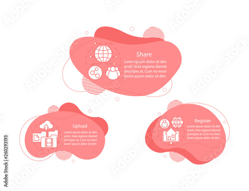 Cloud storage service concept illustrations