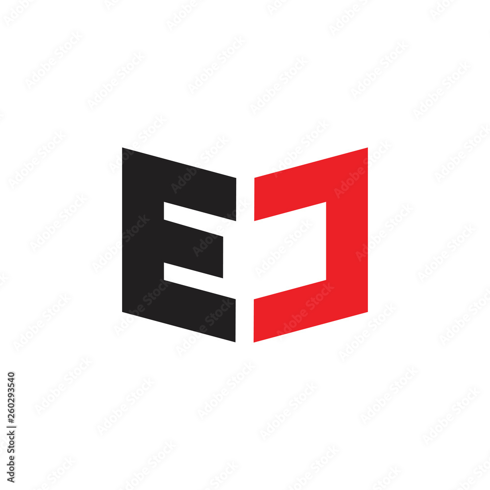 abstract letters ec simple geometric logo vector abstract letters ec simple geometric logo vector