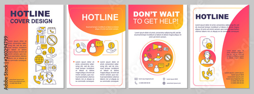 Hotline brochure template layout