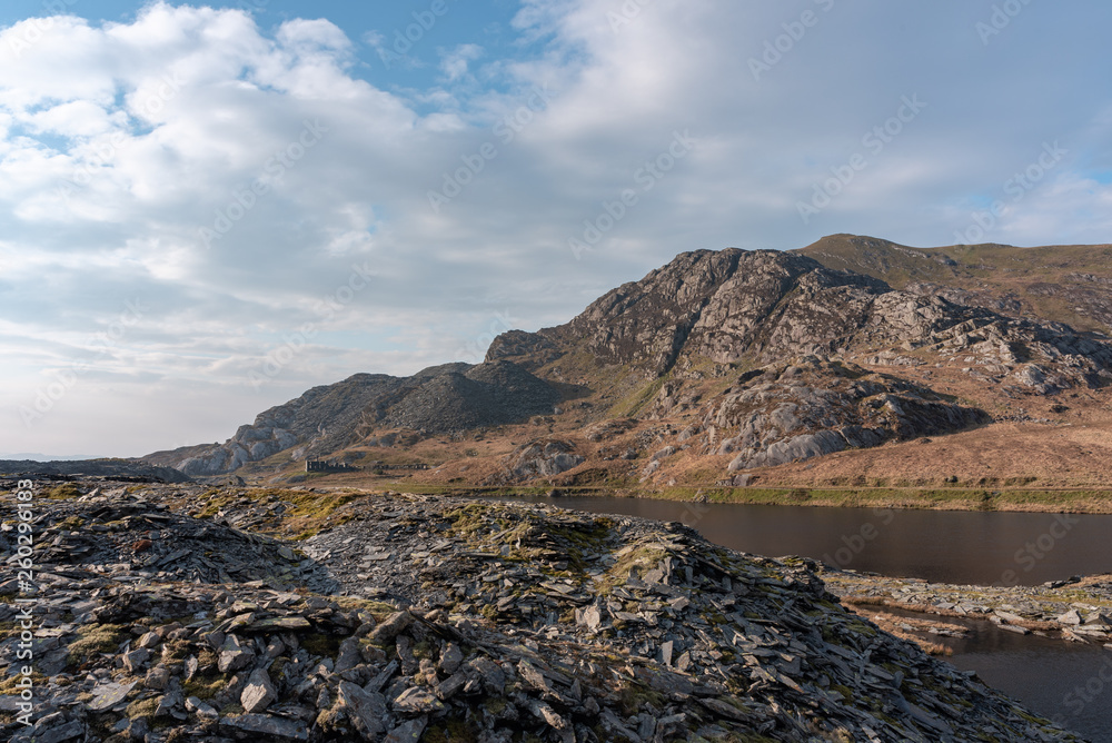 Cwmorthin Terrace and Rhosydd Slate Quarry, Blaenau Ffestiniog