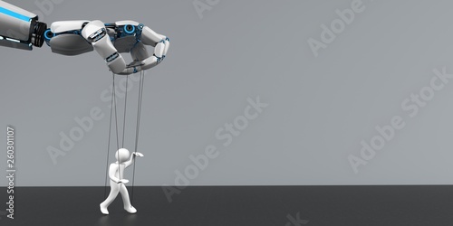 Quadro em tela Robot Hand Marionette