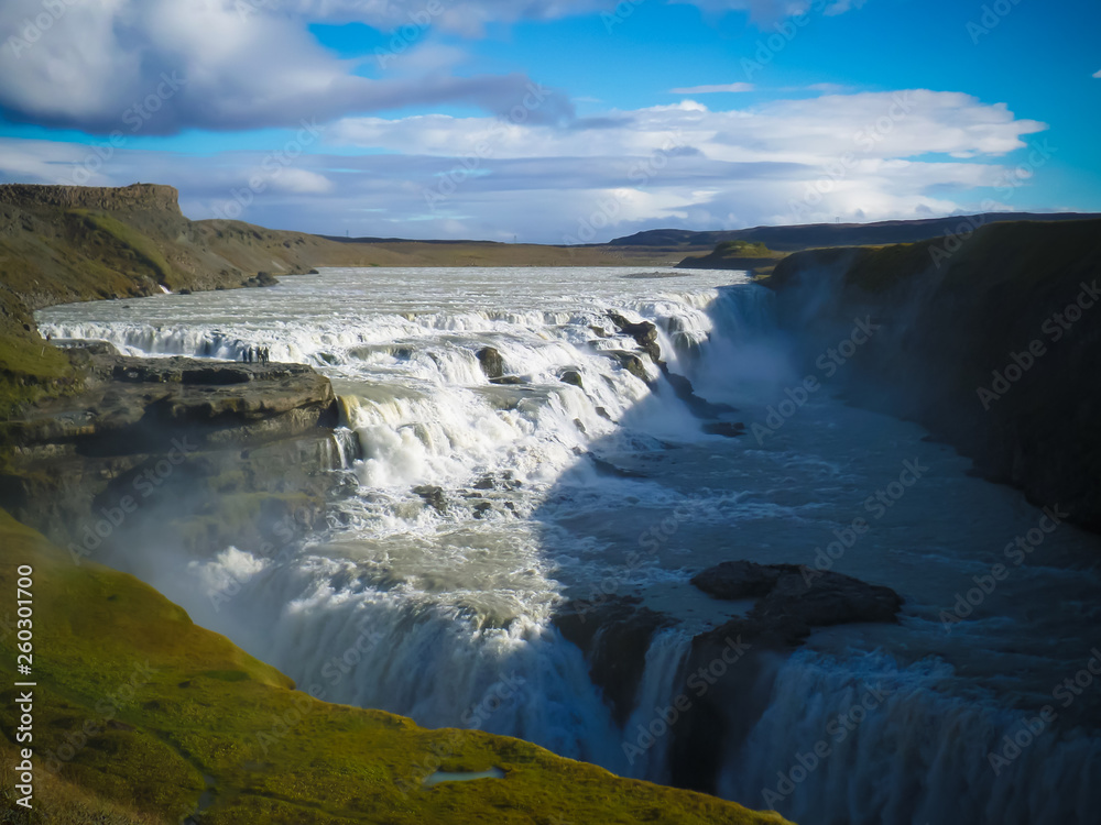 Gullfoss waterfall in Iceland