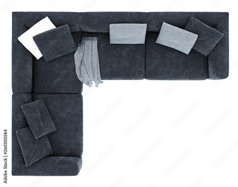 sofa top view on white background Stock Illustration Adobe Stock