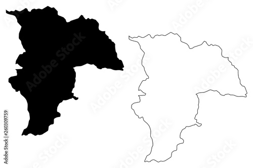 Balkh Province (Islamic Republic of Afghanistan, Provinces of Afghanistan) map vector illustration, scribble sketch Balkh map