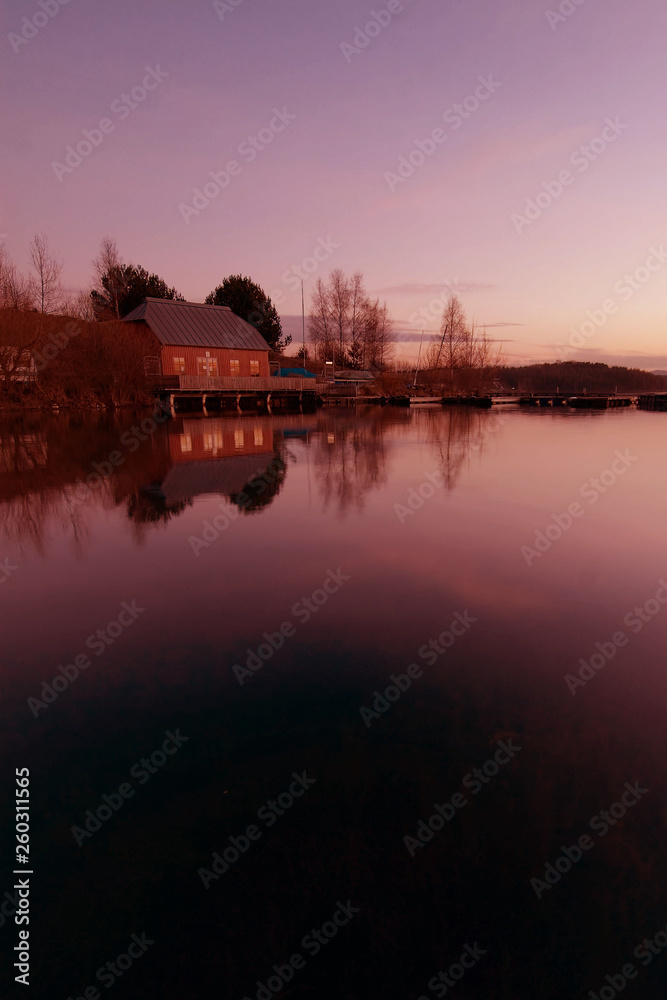 Steinberger SeeSteinberger See zum Sonnenuntergang