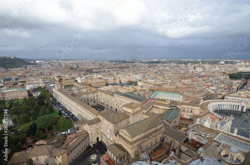 A cityscape from the top of Vatican museum