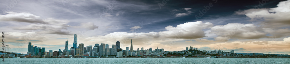 San Francisco skyline at sunset, California - USA