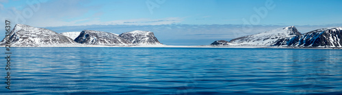 Cold landscapes and icescapes of Svalbard. photo