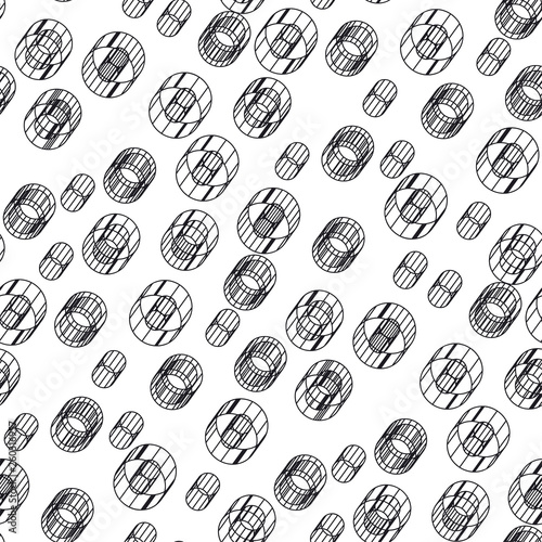 Abstract 3D seamless pattern